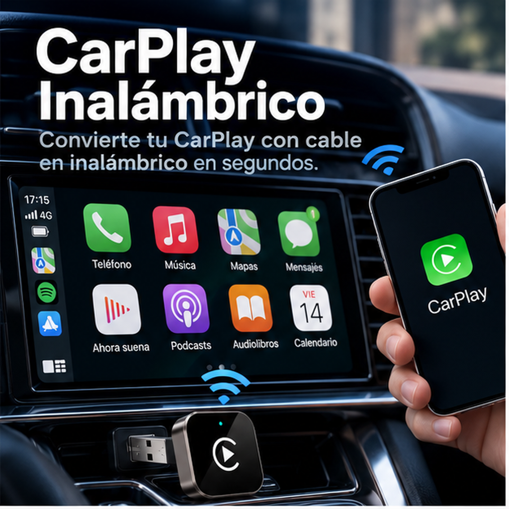 CarPlay inalámbrico compatible con Android y iPhone