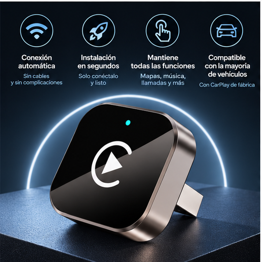CarPlay inalámbrico compatible con Android y iPhone