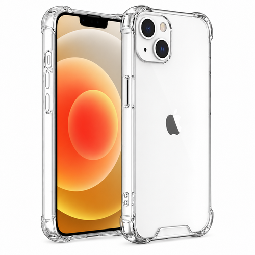 Funda transparente antigolpes para iPhone con esquinas reforzadas disponible en Akieasy Temuco.